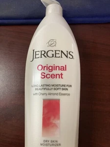 Jergens, profumo originale, con essenza di mandorle ciliegie, crema idratante per pelle secca, 21 once - Foto 1 di 2