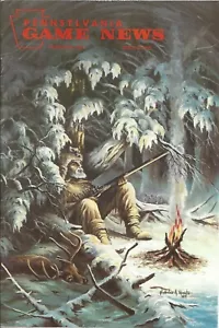 Pennsylvania Game News febbraio 1989 copertina di Nick Rosato Night Vigil - Foto 1 di 3
