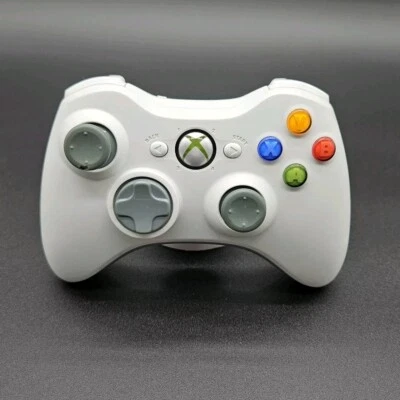 Microsoft Xbox 360 Wireless Video Game Controller White Official OEM Original - Image 1 of 4