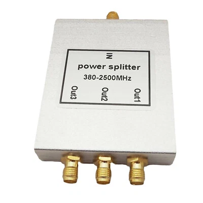 Power Splitter Divider Combiner RF Coaxial SMA 3-way Signal Booster 380-2500MHz - Image 1 of 4