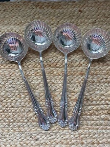 Vintage Shell Ladles (Set of 4) Flatware Silverware Set Seashell Ladles - Picture 1 of 4