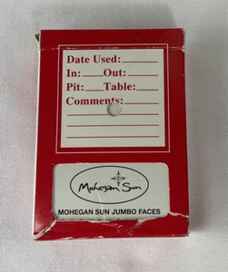 (1) Mohegan Sun Casino Connecticut Jumbo Faced GEMACO PLAYING CARDS RED  - Picture 1 of 3
