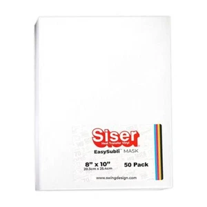 Siser EasySubli Heat Resistant Transfer Sheet 10" x 8" – 50 Pack - Picture 1 of 2