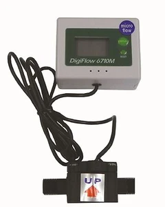 Micro Digiflow 1/4NPT Digital Flow Meter count up total Water Liter LPM 56"cable - Picture 1 of 1