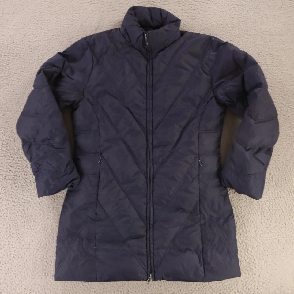 Jaqueta South Sport Feminina L 14/16 Azul Nylon Preenchida Tampão Embalável - Imagem 1 de 4