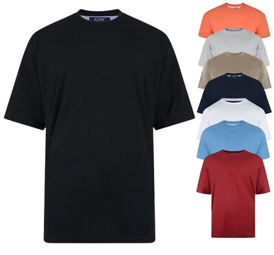 Kam Big & Tall Kam T-shirts Short Sleeve Crew Neck Smart Tee Casual Top 2XL-8XL - Image 1 of 2