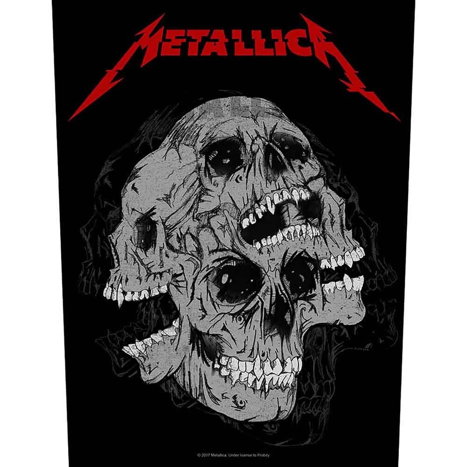 Metallica Skulls Black Back Patch 29x36cm
