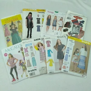 Girl's Sewing Pattern Bundle Size 7-14 Dress Costume McCalls 5494 7114 Bulk Lot - Picture 1 of 6