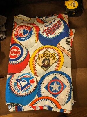 The Bibb Co. Cortinas con logotipo de béisbol-2 cenefas, cada una mide 82" W, 14" L Foto 1 de 4