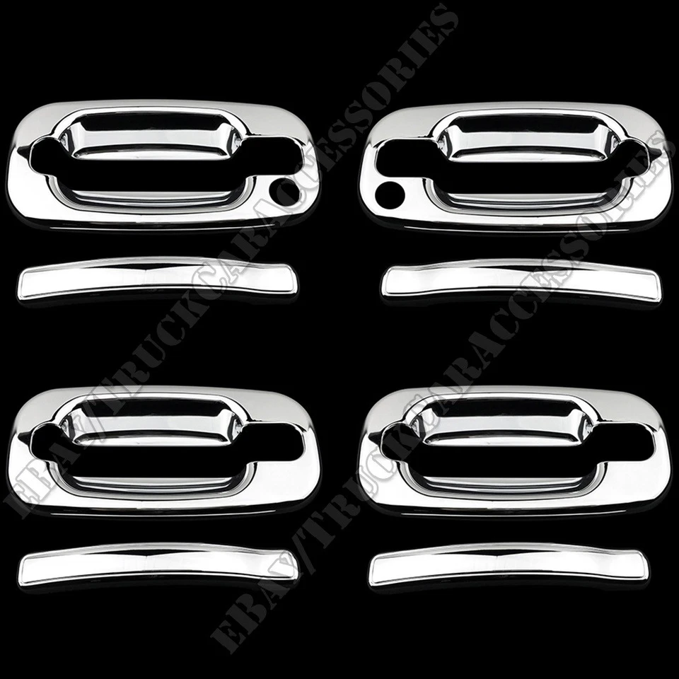 PARA CHEVY TAHOE/SUBURBAN 2000-2006 CROMO 4 PUERTAS MANIJA CUBIERTAS CON CERRADURA Foto 1 de 1