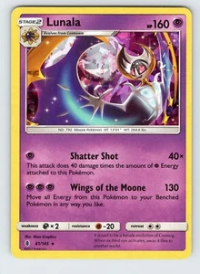 Lunala - 61/145 - Cracked Ice Holo - Guardians Rising - Light Play - Pokemon TCG - Picture 1 of 2