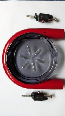 HEWI  Seifenablage, mit Glaseinsatz Gebraucht Rot - Bild 1 von 3