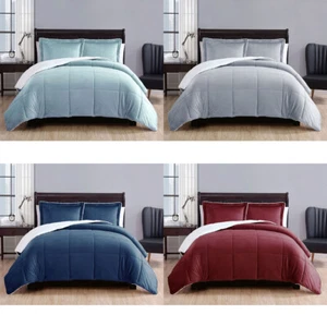 3 Piece Ultra-soft Micro Mink Comforter Set Queen with Sherpa Reverse - Picture 1 of 8