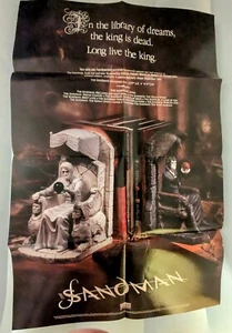 HUGE Sandman Bookends Promo Poster VTG 1996 DC Comics Vertigo 34"x22" BRAND NEW - Picture 1 of 2