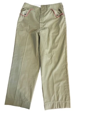 Vintage Boy Scouts Short Ankle Pants Boys 29 Green Uniform Trousers Large Medium - Image 1 of 4