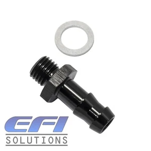 Metric Adapter Fitting M12X1.5mm To 5/16 Barb (Black) Suit Bosch 044 Fuel Pump - Picture 1 of 1