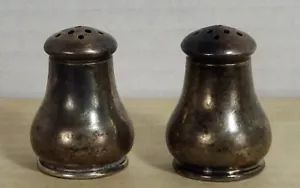 Vintage Wallace 71 Sterlingsilber Miniatur Salz und Pfefferstreuer. 1,5 Zoll - Bild 1 von 5