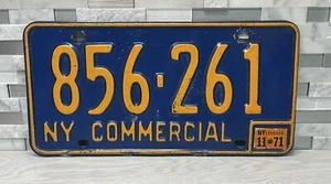1971 New York Commercial License Plate NY Ford Truck - Picture 1 of 4