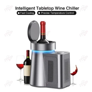 Tabletop Wine Chiller Portable Champagne Cooler Mini Bar Electronic Cooling Home - Bild 1 von 12