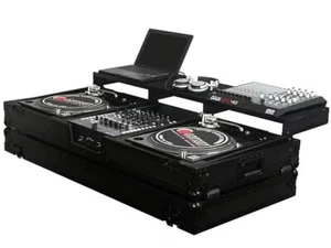 Odyssey FZGSPBM12WBL, Universal Black 12” Format DJ Mixer case 2 Turn Tables 15” - Picture 1 of 12