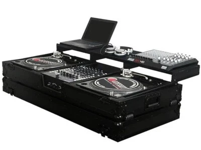 Odyssey FZGSPBM12WBL, Universal Black 12” Format DJ Mixer case 2 Turn Tables 15” - Image 1 of 4