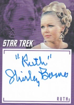 星际迷航 TOS 档案和铭文 Shirley Bonne 签名 带铭文 "Ruth" — 第 1/2 张图片