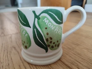 NEW Emma Bridgewater 0.5 1/2 pint mug PEARS Mon Pere pear fruit spongeware - Picture 1 of 1