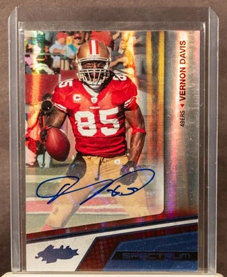 VERNON DAVIS 2010 Panini Absolute 85 Platinum Spectrum Auto 1/1 - Image 1 of 3