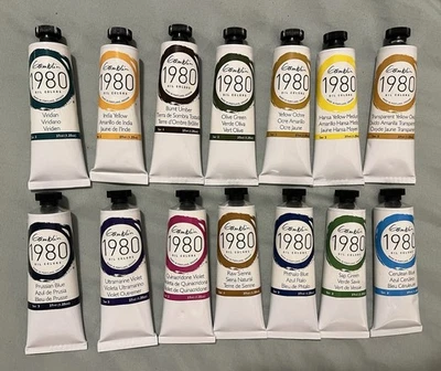 LOT OF 14 GAMBLIN 1980 ARTIST'S OIL COLORS 37ml.  New - Image 1 of 4