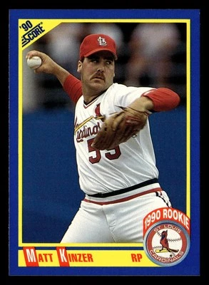 Matt Kinzer 1990 Score #628 St. Louis Cardinals BASEBALL *076 - Image 1 of 2