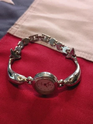 Stainless Steel Women's M MICHELLI Dolphin Watch Japan Movt - image 1 of 4