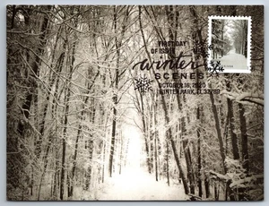 #5540 Winter Scenes After the Snowfall FDC Maxi Card - Picture 1 of 2