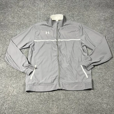 Under Armour Jacket Mens XL Tall Gray Full Zip Windbreaker Golf Lightweight - Image 1 of 4