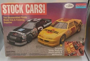 Vintage Monogram #3854 Stock Cars Earnhardt Sr. +Waltrip (2 Complete Kits)  - Picture 1 of 12