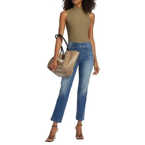 Spanx Straight Leg Jeans Vintage Indigo Blau Stretch Pull On High Rise Medium Neu mit Etikett - Bild 1 von 14