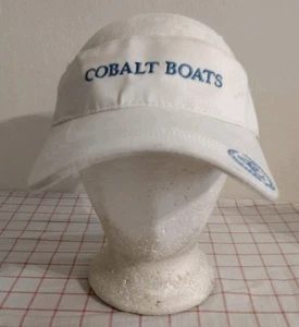 Kobalt Boote Schirmmütze Mütze weiß Herren Damen verstellbar gesticktes Logo - Bild 1 von 6