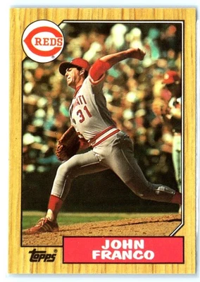 1987 Topps #305 John Franco Edición Coleccionista (Tiffany) vendedor RR Foto 1 de 2