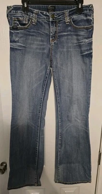 Cowgirl Up Blue Jeans Womens Size 10 31x30 Western Denim Studded Pockets - Image 1 of 4