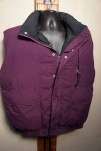 99 % Neu Vintage Rei Gänsedaunen lila gefütterte Vintage Weste Gr. L o3 - Bild 1 von 14