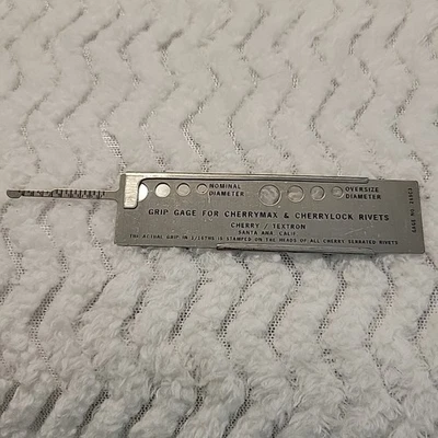 Grip Gage for Cherry Max & Cherry Lock Rivets – Model 269C3 Cherry / Textron - Image 1 of 4