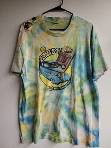 Camiseta grande vintage años 90 tie dye envejecida puntada única Street Rod 21x28 FOTL - Imagen 1 de 8