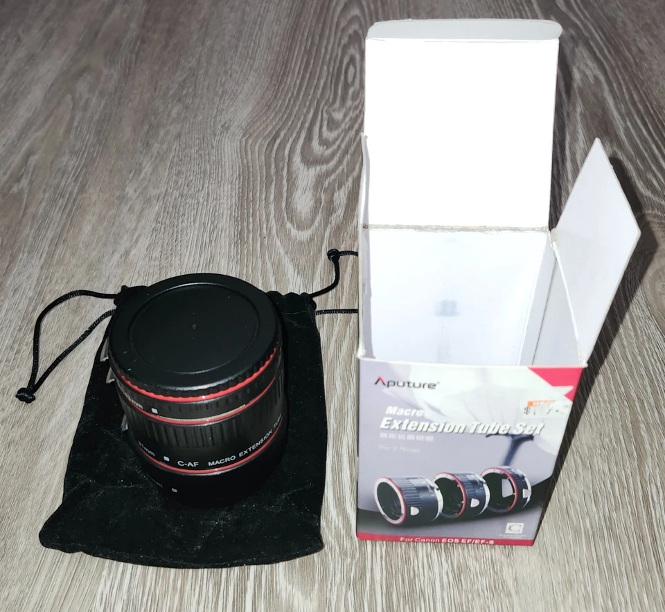 Anillo de tubo de extensión macro AF de enfoque automático para Canon EOS EF/EF-S 60D 7D 5D II 550D Foto 1 de 4