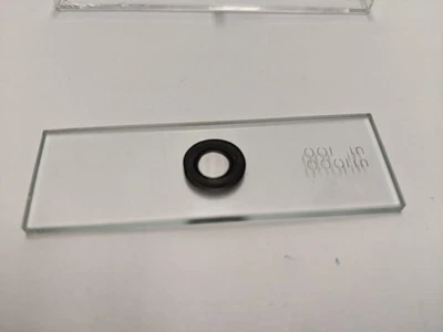 Escalas de línea de vidrio de 1 x 3 pulgadas con diapositiva de micrómetro de escenario Foto 1 de 2