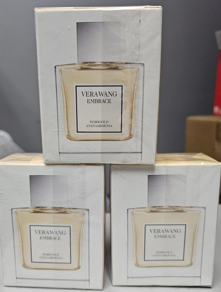 3 X VERA WANG EMBRACE Marigold and Gardenia 1 жидкая унция/каждая туалетная вода спрей для женщин - Изображение 1 из 2