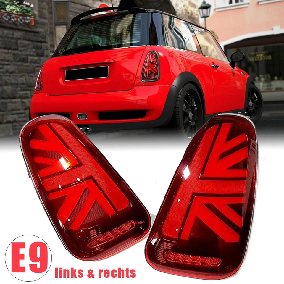 E9 LED Rückleuchten für BMW Mini Cooper R50 R52 R53 2001–2006 w/Nebellichter - Bild 1 von 4
