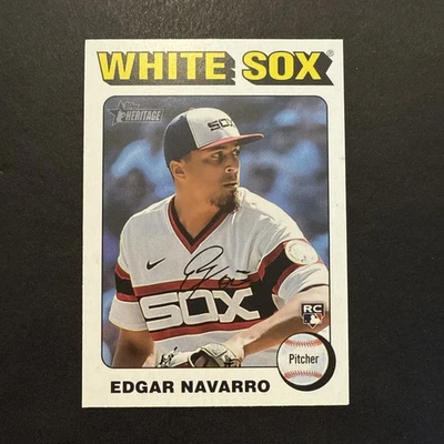 2024 Topps Heritage Mini - Rookies Edgar Navarro #362 White Border (RC) - Image 1 of 2