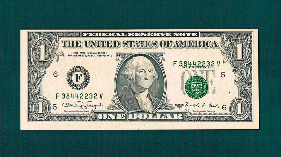 $1.00 1988A Federal Experimental WEB(FV-Block) w/Minor Errors too~Fresh Choicecu - Image 1 of 2