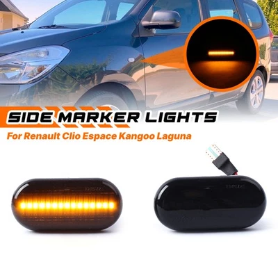 Schwarz Seitenblinker Blinker für Renault Clio Espace Laguna Megane Smart Fortwo - Bild 1 von 4