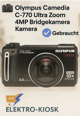 📸 Olympus Camedia C-770 Ultra Zoom 4MP Bridgekamera Kamera C770 Digitalkamera - Bild 1 von 4