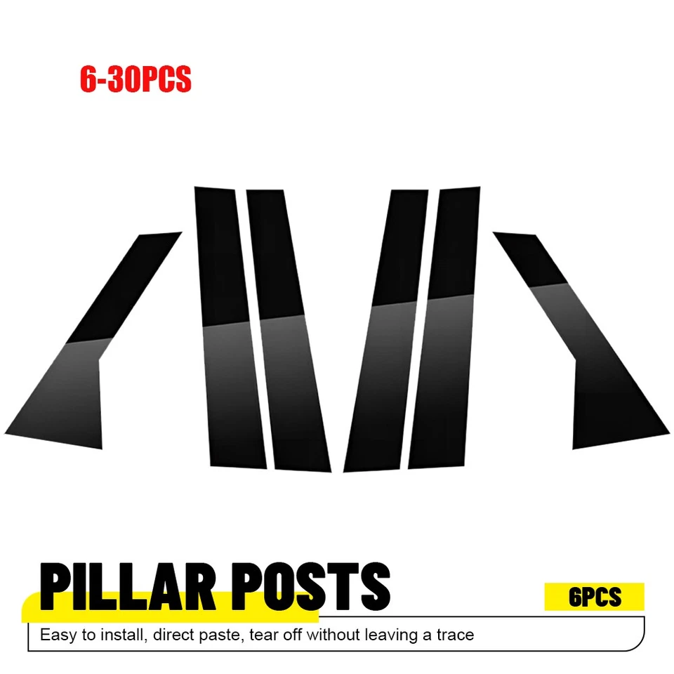 Embellecedores de poste de pilar de ventana negros 6-30 piezas para Land Rover Range Rover Sport 2014-22 Foto 1 de 4